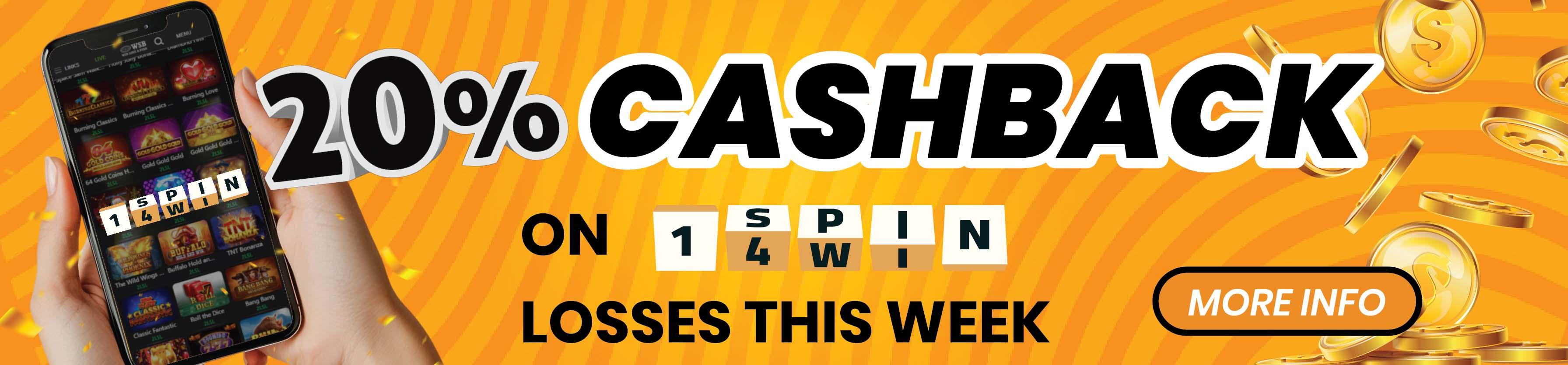 20% Cash Back